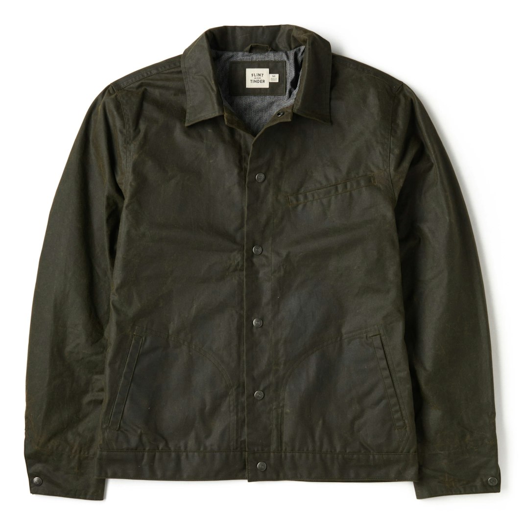 94155_Flint_and_Tinder_The_James_Waxed_Snap_Jacket_-_Tall_Forest_01_Product_on_White